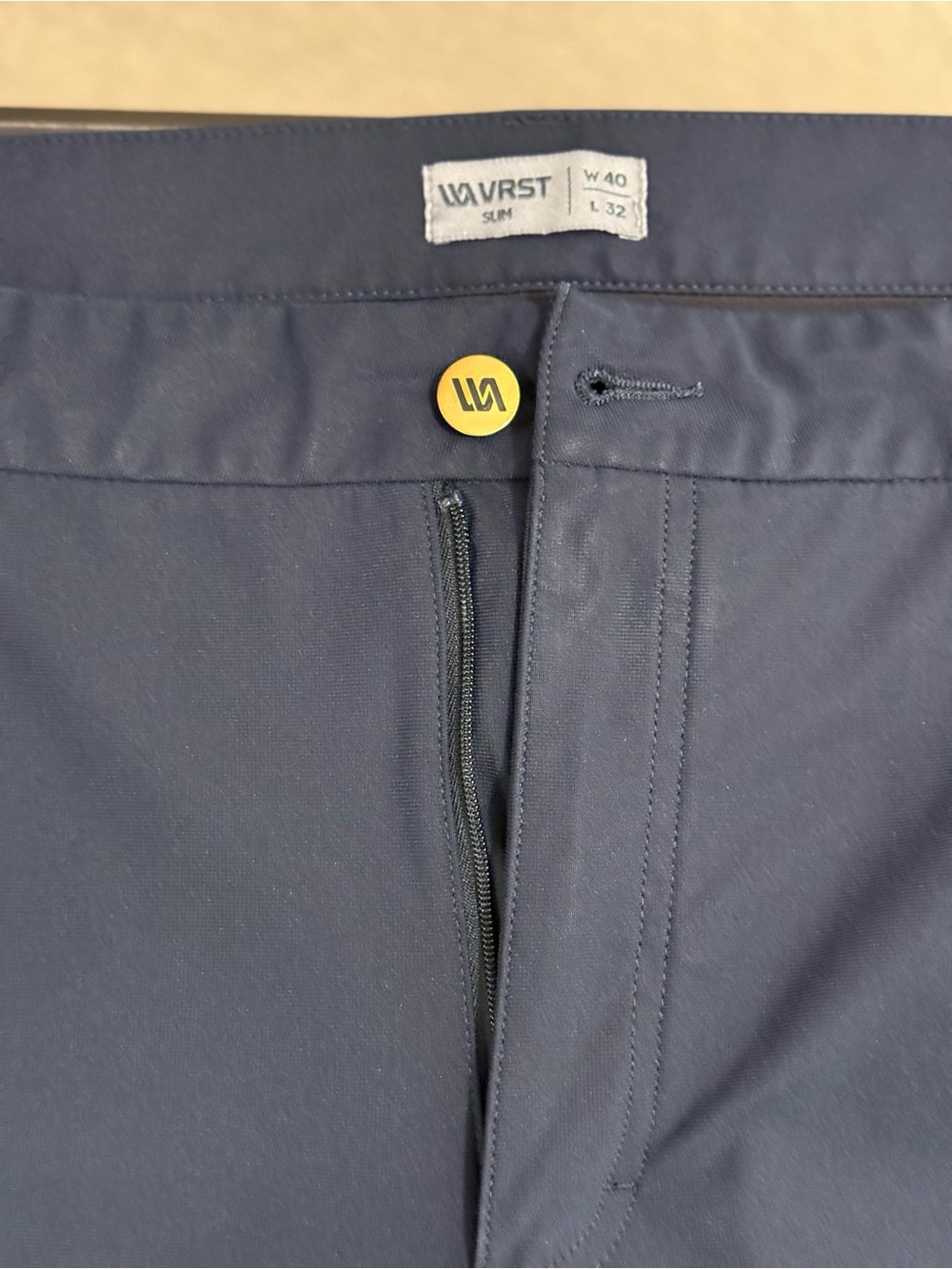 VRST Slim Navy Men's Chinos - Stretch Slim Fit